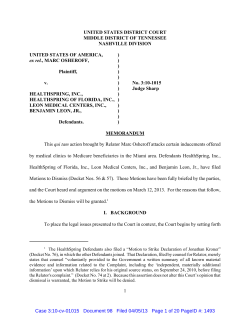 Osheroff V. HealthSpring, Inc.
