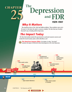 Chapter 25: The Depression and FDR, 1929-1941