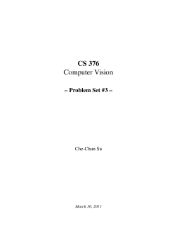 CS 376 Computer Vision