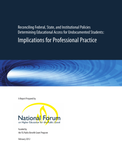 Implications for Professional Practice