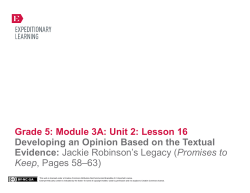 Grade 5: Module 3A: Unit 2