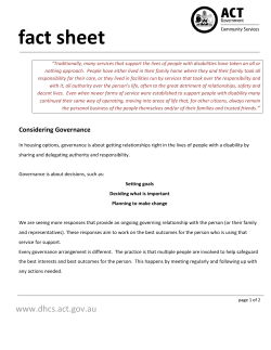 Fact sheet Considering decision-making [PDF 140KB]