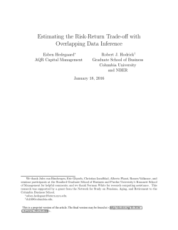 Estimating the Risk-Return Trade-off with Overlapping Data Inference