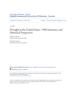 Drought in the United States - DigitalCommons@University of