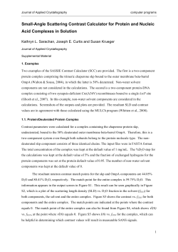 Small-Angle Scattering Contrast Calculator for Protein and Nucleic
