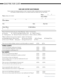 qualifying your client - Complete Health Institute