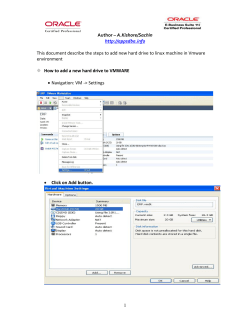 This document describe the steps to add new hard drive to linux