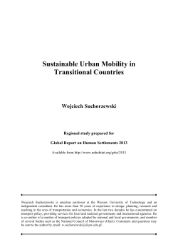Sustainable Urban Mobility in Transitional Countries - UN