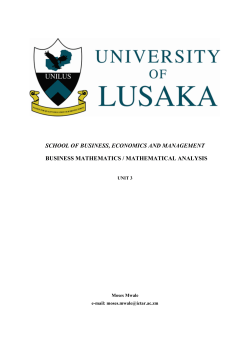 BBA120 Business Mathematics