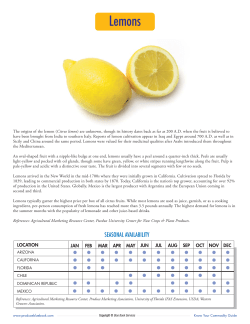 Lemons - Produce Blue Book