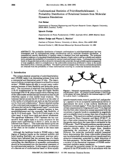 Conformational Statistics of Poly(dimethylsi1oxane). 1. Probability
