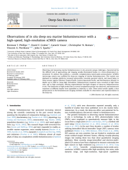 Observations of in situ deep-sea marine bioluminescence with a