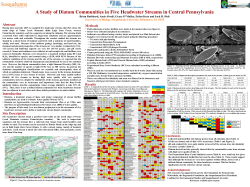 A Study of Diatom Communities in Five Headwater Streams in