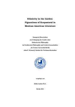 Ethnicity in the Garden: Figurations of Ecopastoral in Mexican