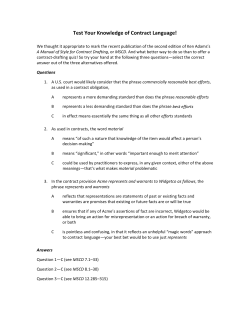 Test Your Knowledge of Contract Language!