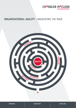 ORGANISATIONAL AGILITY - NavigatiNg the