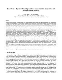 The influence of conservation tillage practices on soil microbial