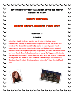 GET IN THE SPIRIT THIS HALLOWEEN AT THE OLD TAPPAN