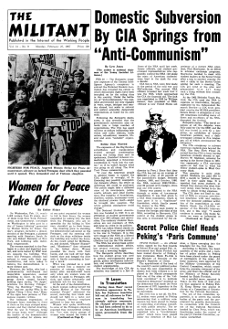 Domestic Subversion Md,fn!e!A!! By CIA Springs from