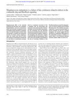 Megakaryocyte endomitosis is a failure of late cytokinesis related to