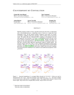 counterpoint by convolution