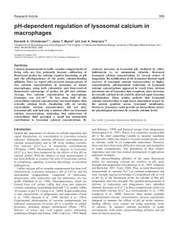 pH-dependent regulation of lysosomal calcium