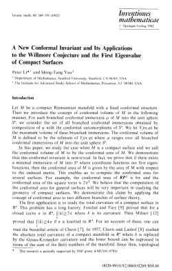 A new conformal invariant and its applications to - Shing