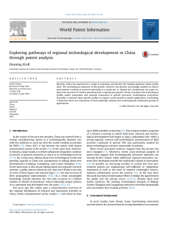 Exploring pathways of regional technological development in China