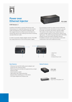 Power over Ethernet Injector