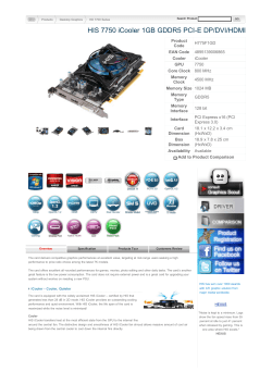 HIS 7750 iCooler 1GB GDDR5 PCI-E DP/DVI/HDMI < HD
