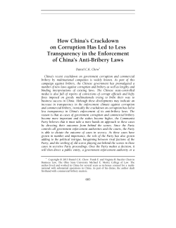 How China`s Crackdown on Corruption Has Led to Less
