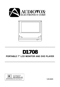 PORTABLE 7" LCD MONITOR AND DVD PLAYER