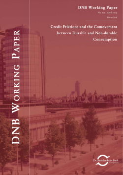 Credit Frictions and the Comovement between Durable and