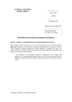 CCDEC201112 - Voluntary Contribution from the Federal Republic