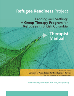 Landing and Settling - Refugee Readiness Hub