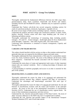 port agency - Institute of Chartered Shipbrokers
