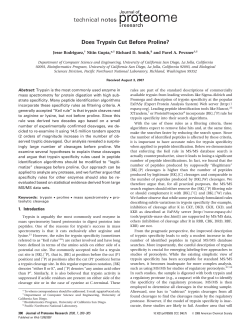 Does Trypsin Cut Before Proline?