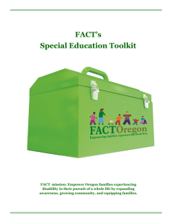 FACT Oregon`s new Toolkit