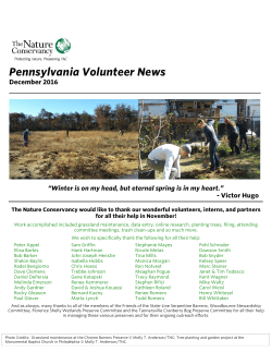 Pennsylvania Volunteer News