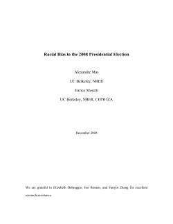 Racial Bias in the 2008 Presidential Election