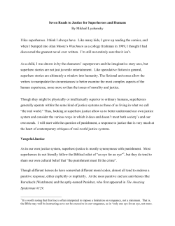 Seven Roads to Justice for Superheroes and