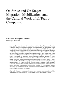 On Strike and On Stage: Migration, Mobilization, and the Cultural