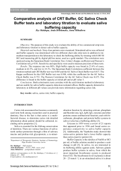 Comparative analysis of CRT Buffer, GC Saliva Check Buffer tests