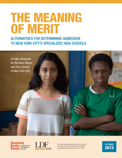 The Meaning of Merit