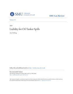 Liability for Oil Tanker Spills