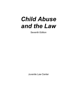Child Abuse and the Law
