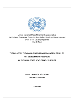 Impact of the Global Financial and Economic Crisis - UN
