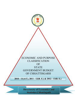 economic and purpose classification of state government budget of