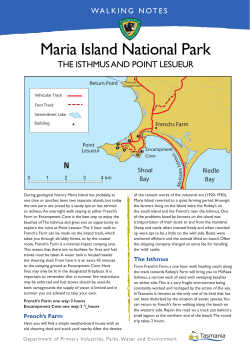 Maria Island - The Isthmus and Pt Lesueur