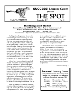 December 2011 - Success! Learning Center